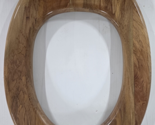 toilet seat rimu nora.03 rimu toilet seat with 2 pac polyurethane