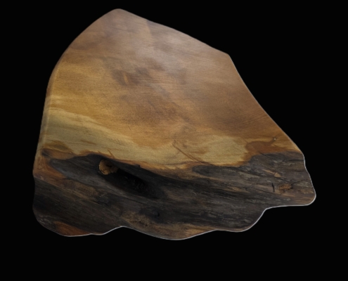 paua inlay board 3 back side with natural edge